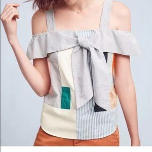 Anthropologie Maeve Open Shoulder Top size 0